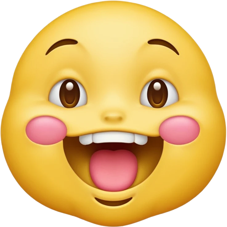 Hungry yellow emoji emoji