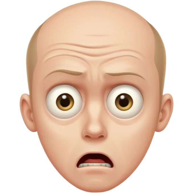 scared man emoji