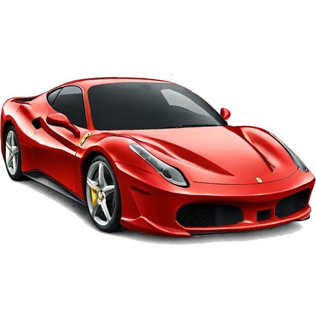 A pretty Ferrari car emoji