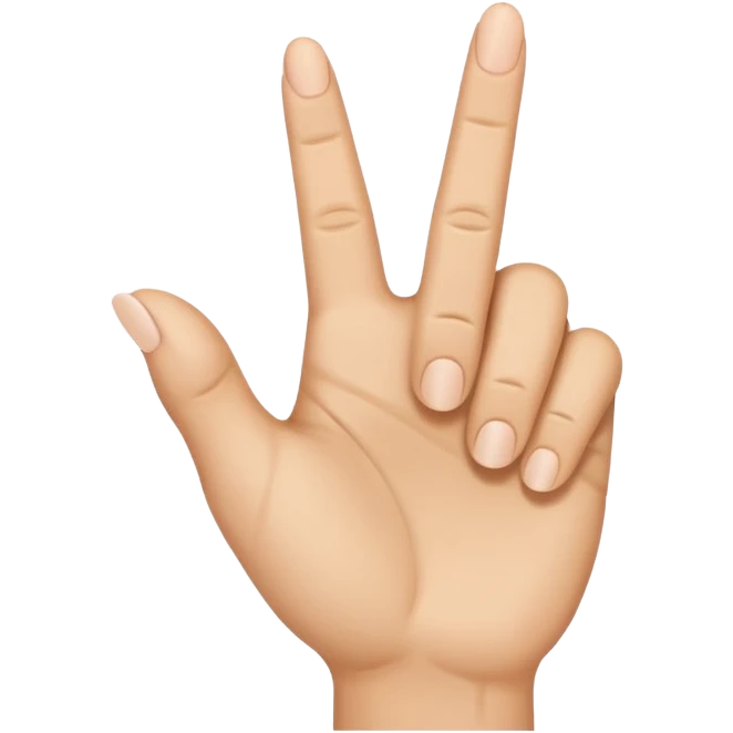 High five hand with middle finger pointing  emoji