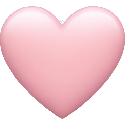 Pastel pink heart emoji