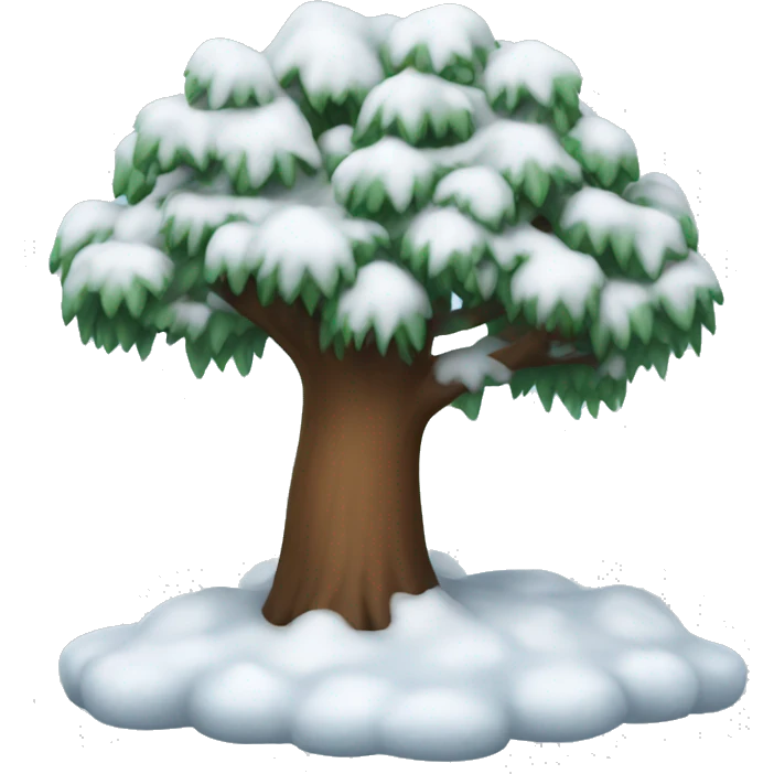 snow tree emoji