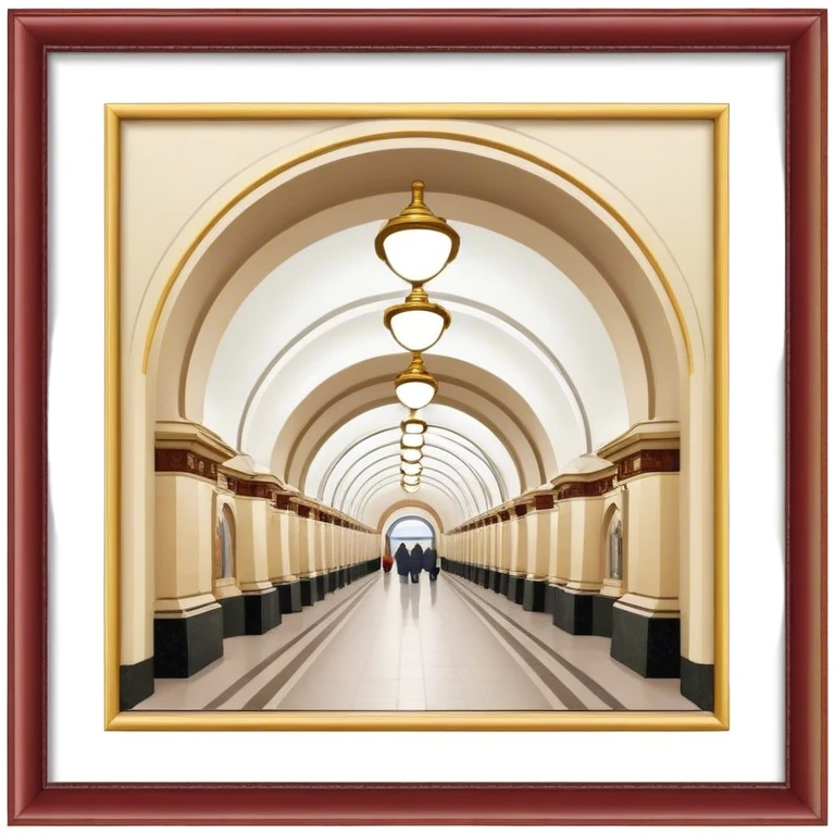 entrance to the Moscow metro emoji