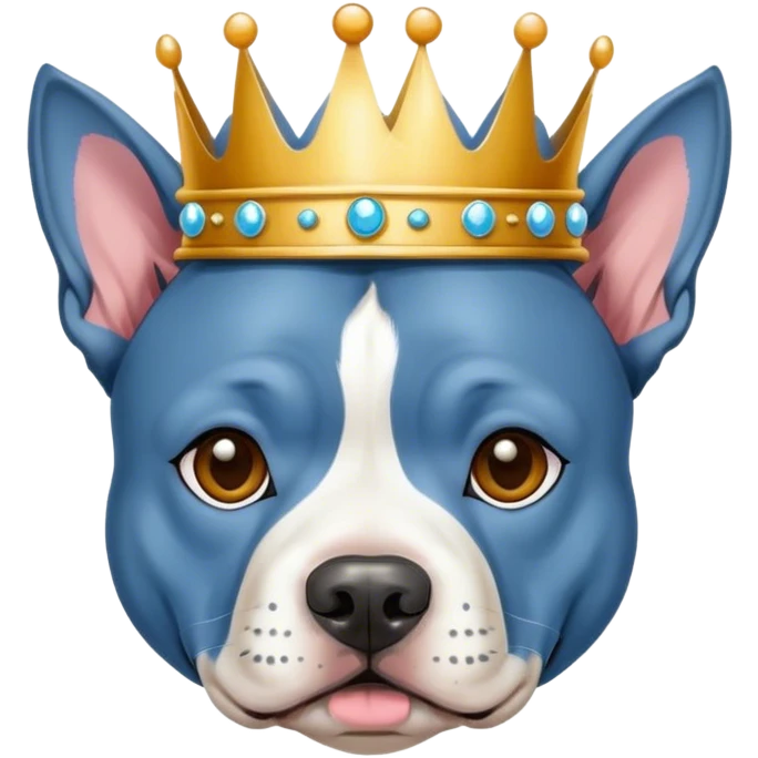 American standfordshire blue with crown emoji