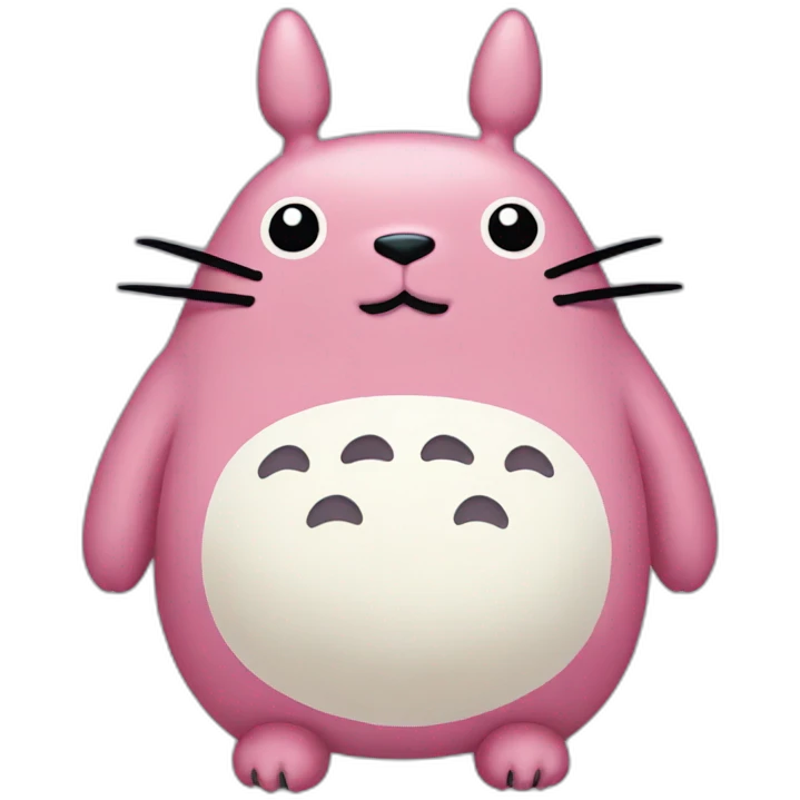 pink totoro emoji