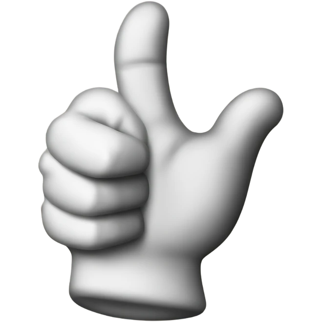 thumb up hand emoji