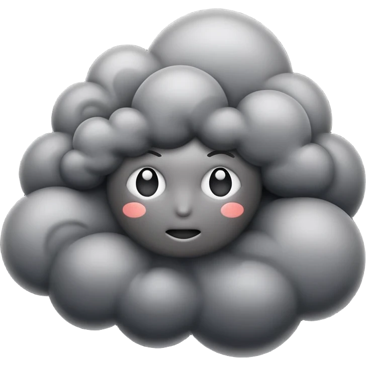 dark smoke rising emoji
