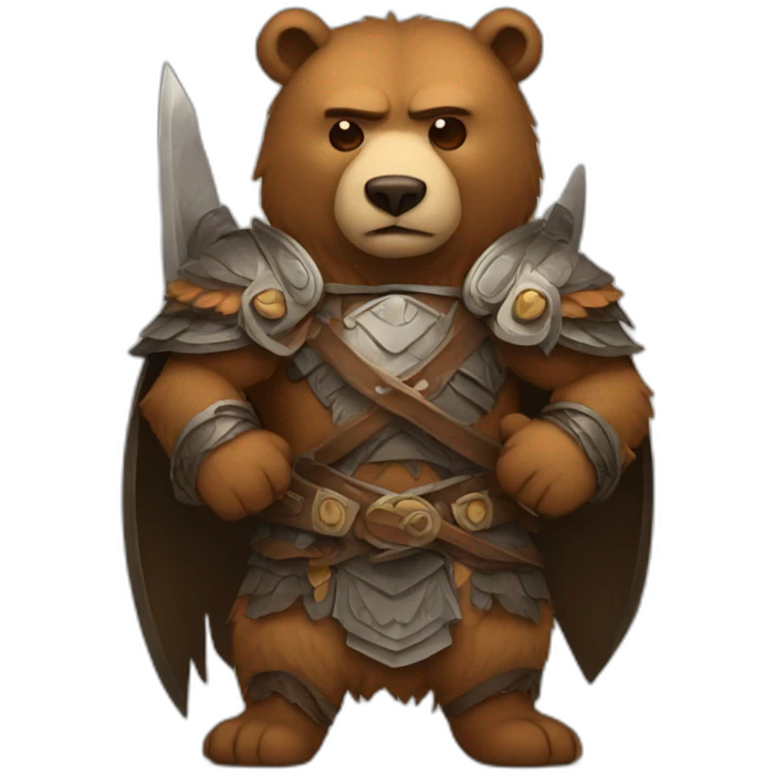 bear warrior emoji