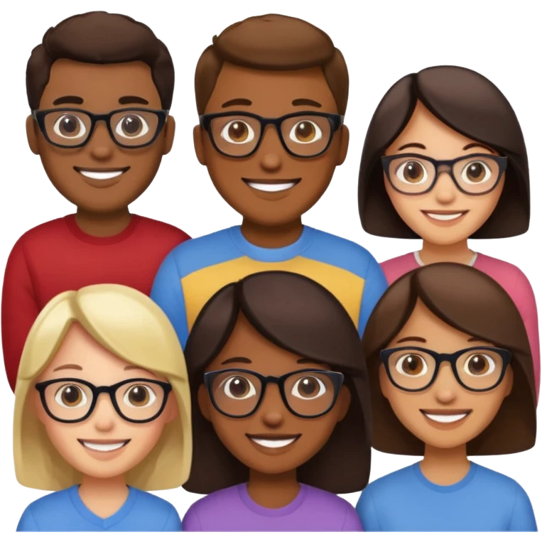 Generate a realistic emoji of someone a group of inteligent people emoji