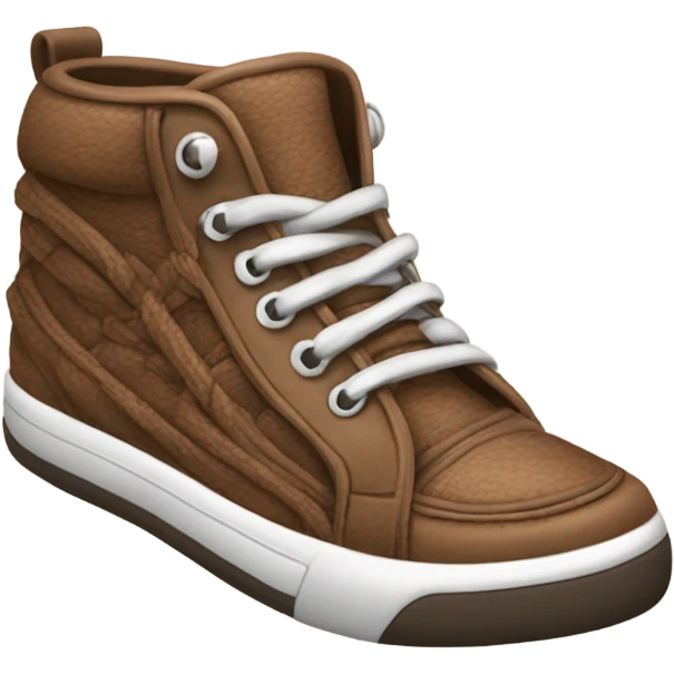 brown two sneakers realistic emoji