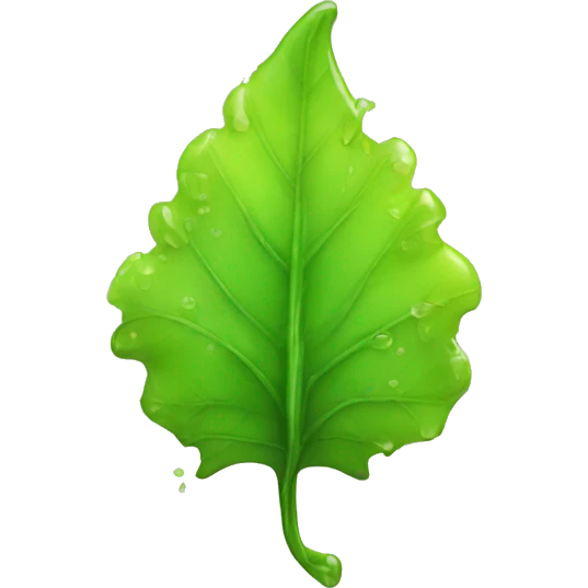 melting leaf emoji