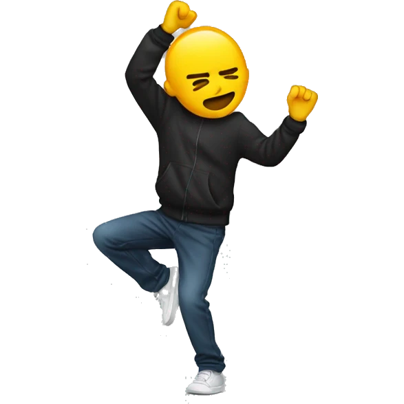 person doing a dab emoji