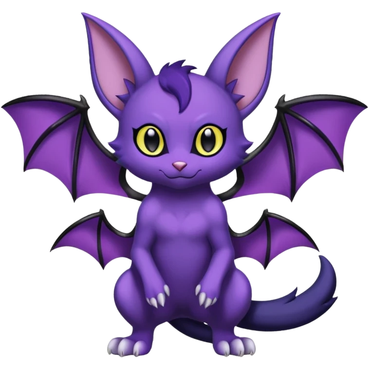 Shiny Purrloin-Noibat-Hybrid (Full body) emoji