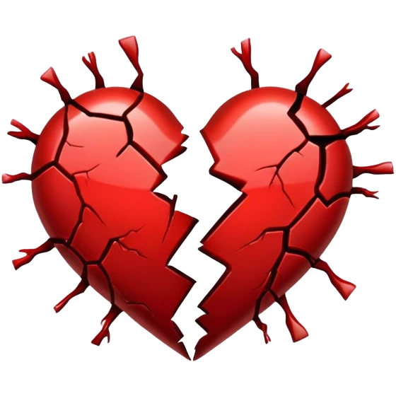 Broken bleeding hear emoji