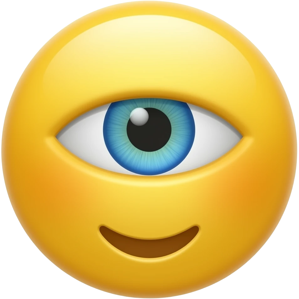 Comment icon in aye and mouth emoji