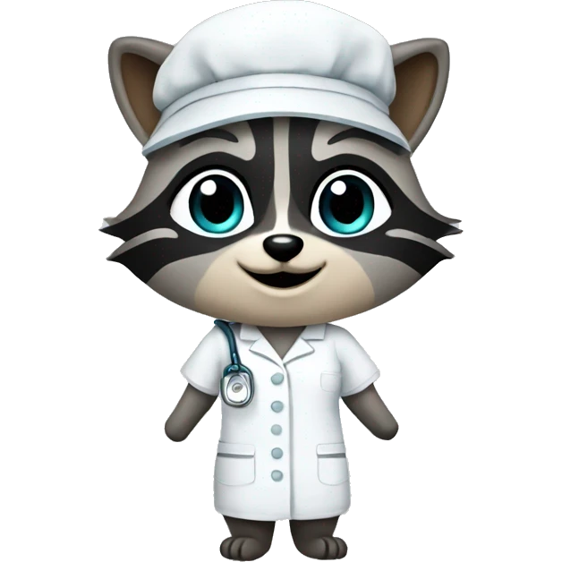 Raccoon nurse emoji