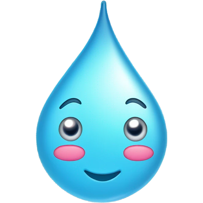 Embarrassed water drip ￼ emoji