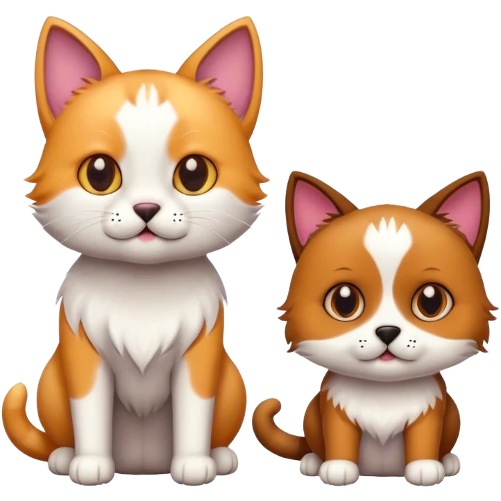 Cat dog emoji
