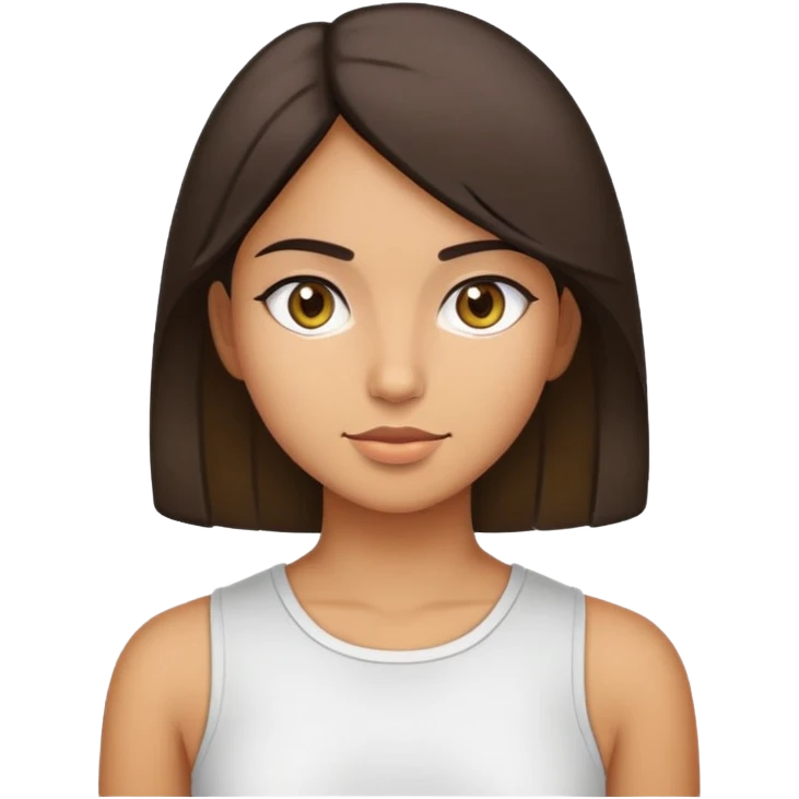 Girl with big upper body emoji