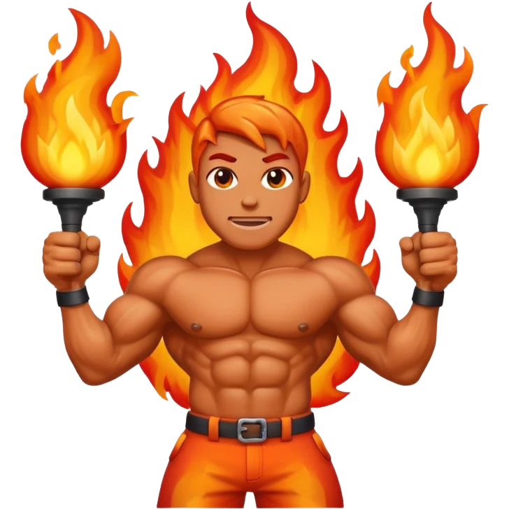 fire emoji add arm pump behind it emoji