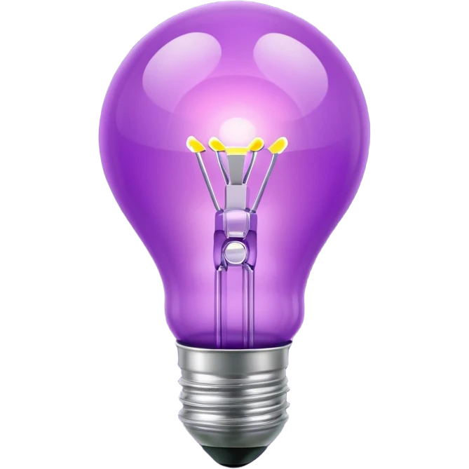 لامپ بنفش emoji