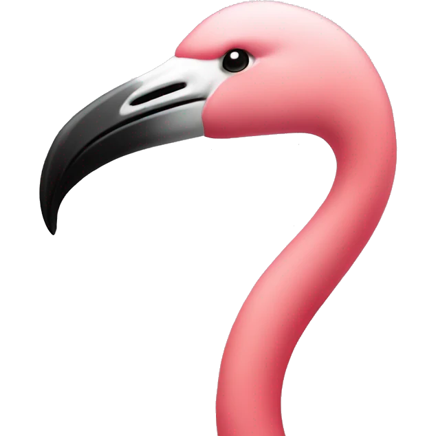 Flamingo wearing a hoodie emoji