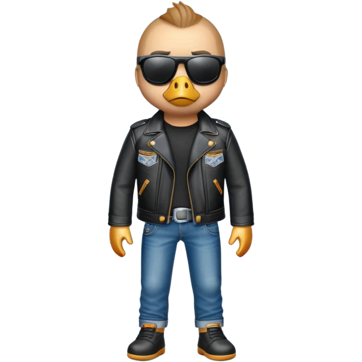 goose biker clothes emoji