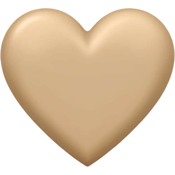 Corazon beige emoji