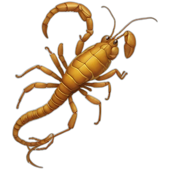 scorpio with long tail detailed emoji