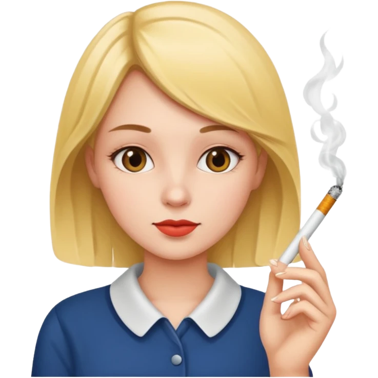 girl with cigarette emoji