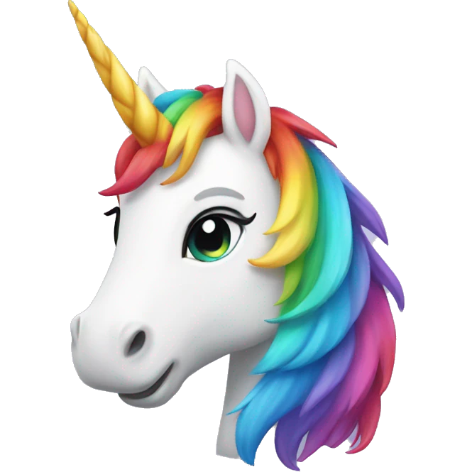 Rainbow unicorn  emoji