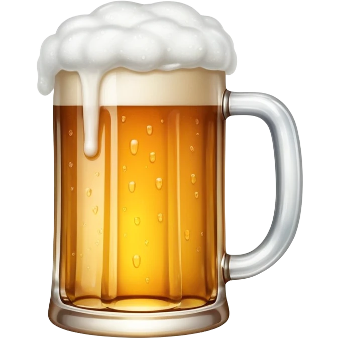 beer mug with foam emoji