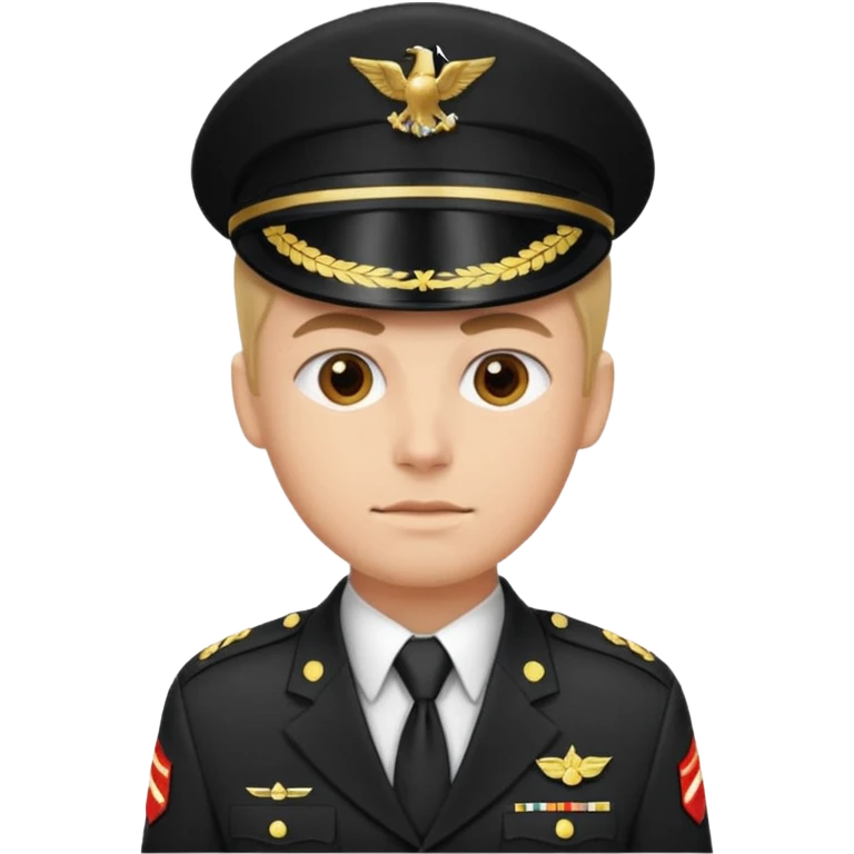 soldier with tie emoji