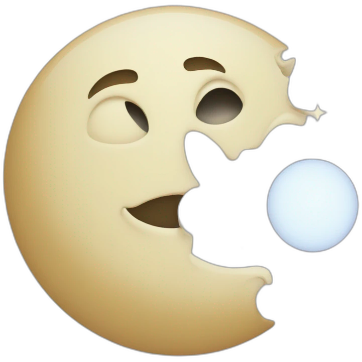 Une fusee qui part sur la lune emoji