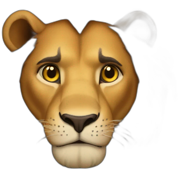 Scar lion king with Scar eye emoji