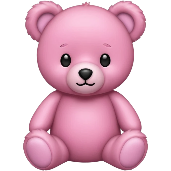 pink teddy bear emoji