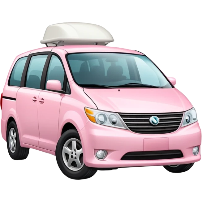 light pink minivan emoji