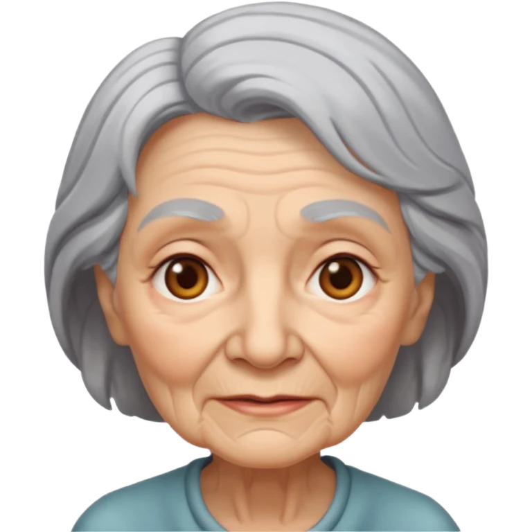 Create an avatar of old woman emoji