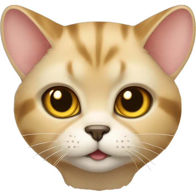 Golden chinchilla cat emoji