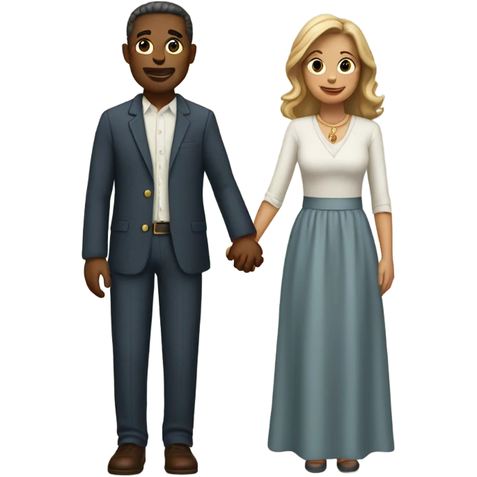 Husband and wife holding hands emoji