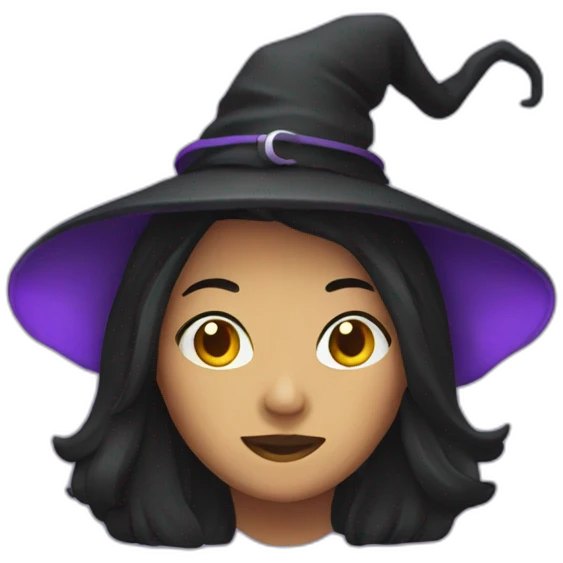 Witch with a headphone emoji