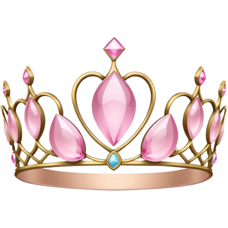 light pink tiara emoji
