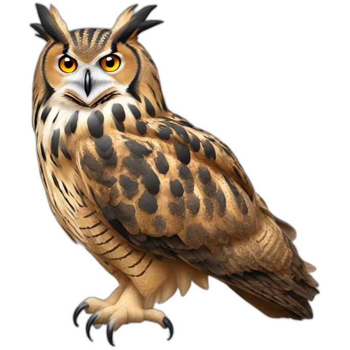 Eurasian Eagle-Owl emoji