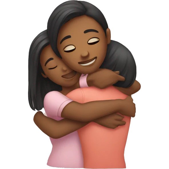 Girls hugging emoji