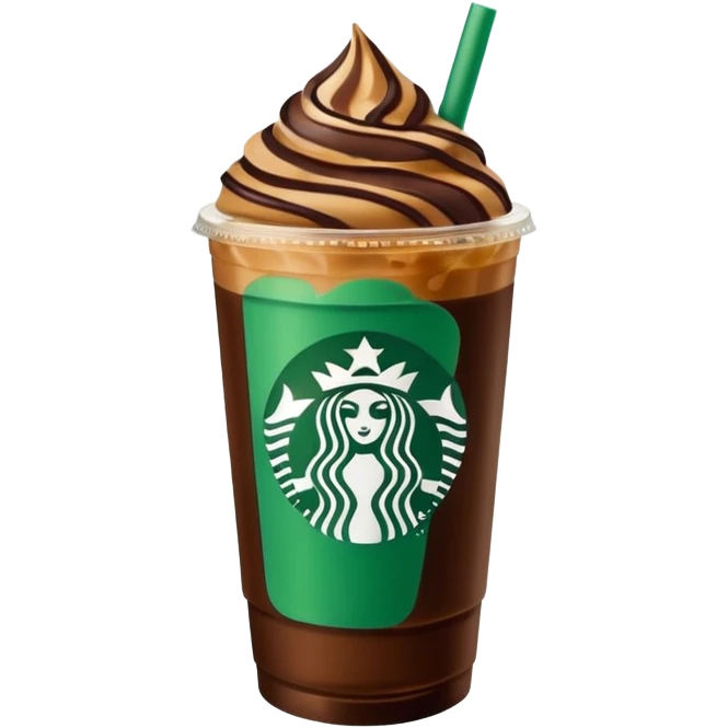 Starbucks iced coffee with Dubai chivalry bar with green filling and burn Khalifa  emoji