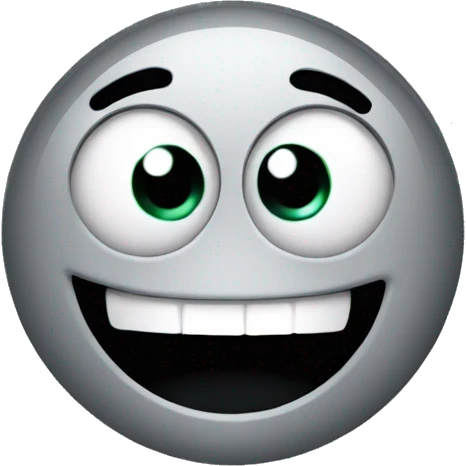 rolling eyes while smiling emoji