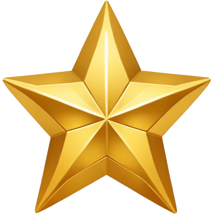 one Star Shape with no face  emoji