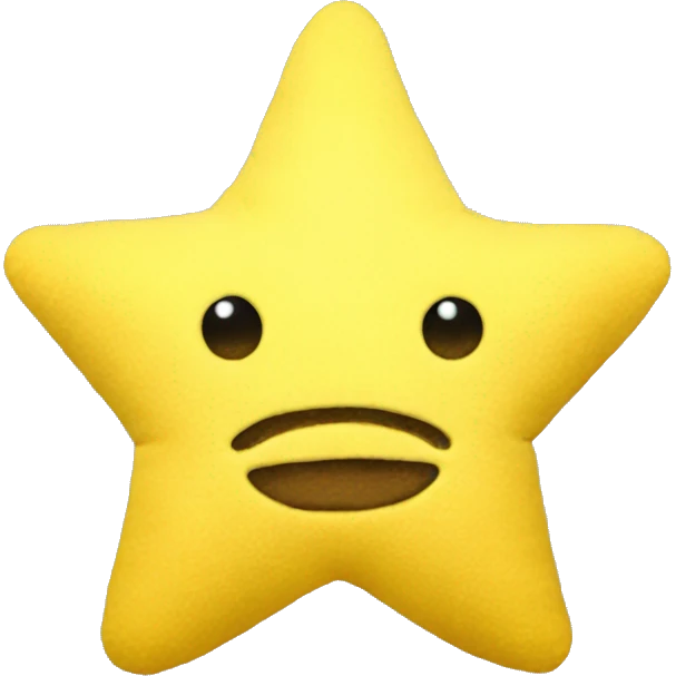 yellow star plushie emoji