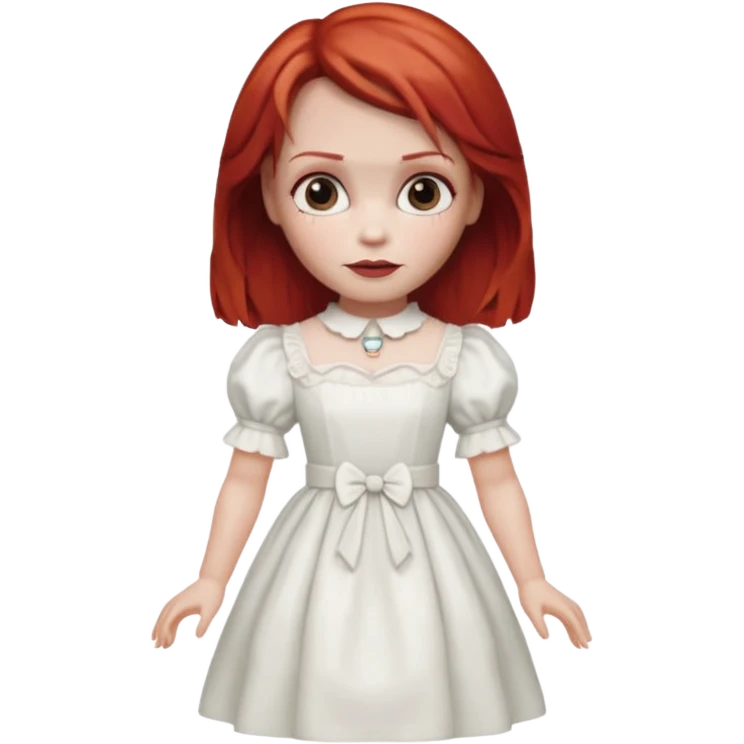 Annabelle doll (red hair) from The Conjuring movie emoji