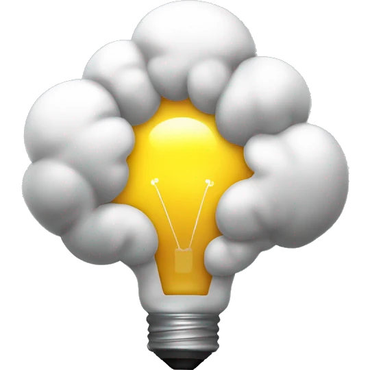Brainstorming Emoji
Usage: To signify brainstorming sessions or creative thinking.
Design Idea: A brain with a light bulb inside it or lightning bolts around it. emoji